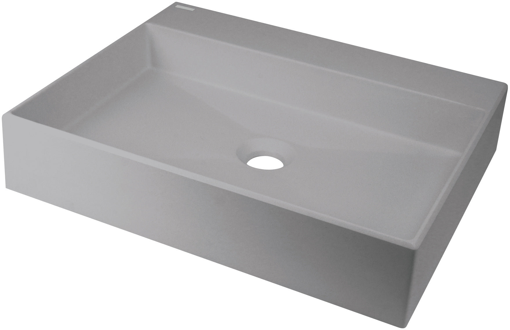 Granite washbasin, countertop, with tap shelf - 500x400 mm